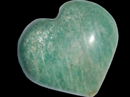 Amazonite heart from Madagascar 154g Rocks and Things