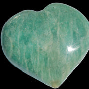 Amazonite heart from Madagascar 154g Rocks and Things