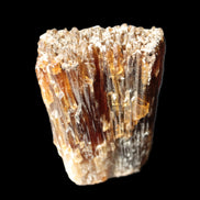 Amber Calcite phosphorescent crystal 127g in sunlight - Rocks and Things Store