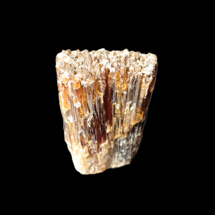 Amber Calcite phosphorescent crystal 127g in sunlight - Rocks and Things Store