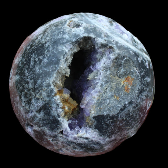 Amethyst Sphalerite sphere 713g  - Rocks and Things Store