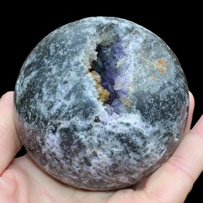 Amethyst Sphalerite sphere 713g Rocks and Things