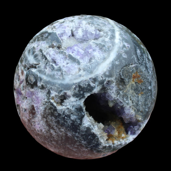 Amethyst Sphalerite sphere 713g  - Rocks and Things Store