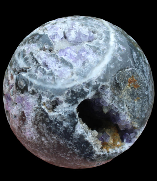Amethyst Sphalerite sphere 713g  - Rocks and Things Store