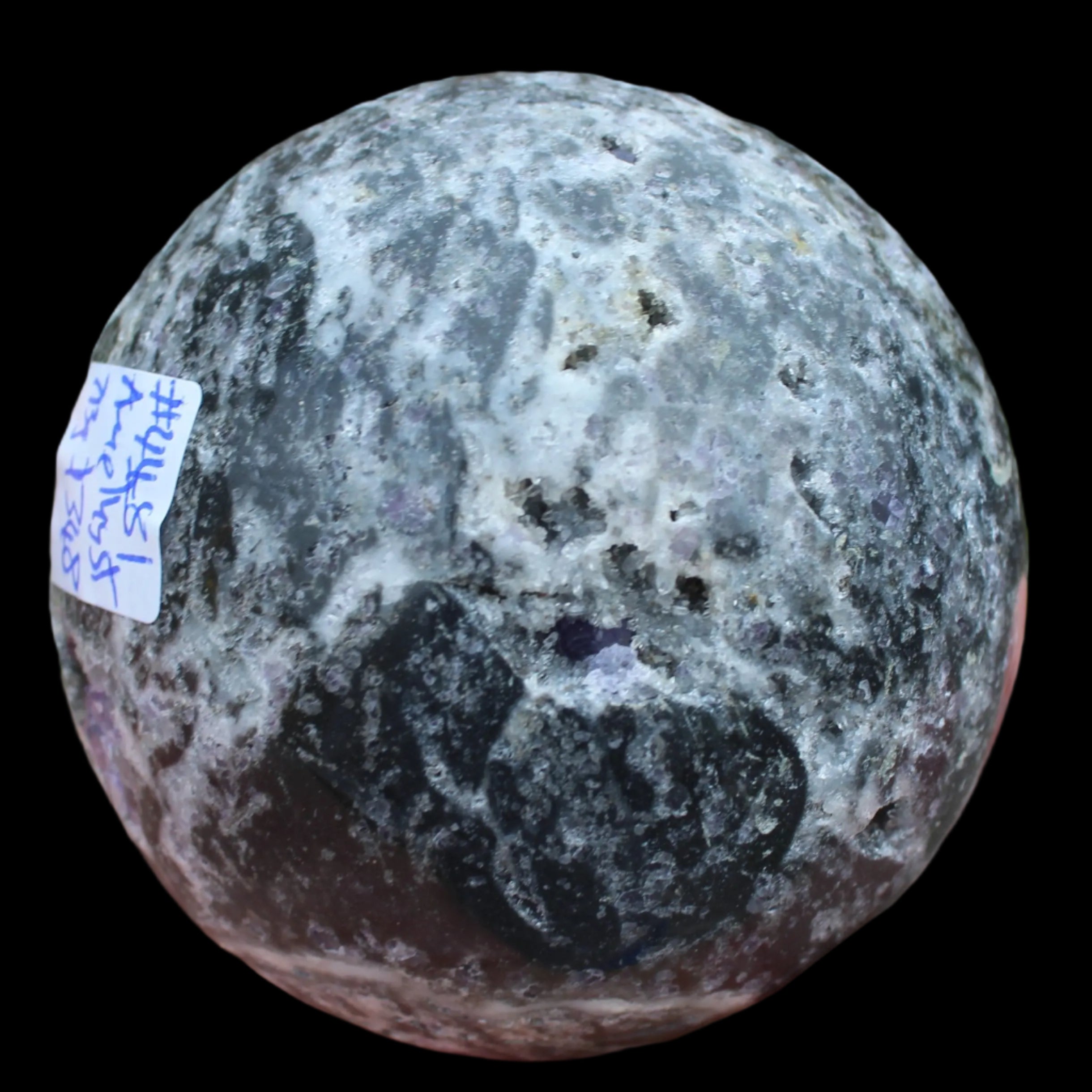 Amethyst Sphalerite sphere 713g  - Rocks and Things Store