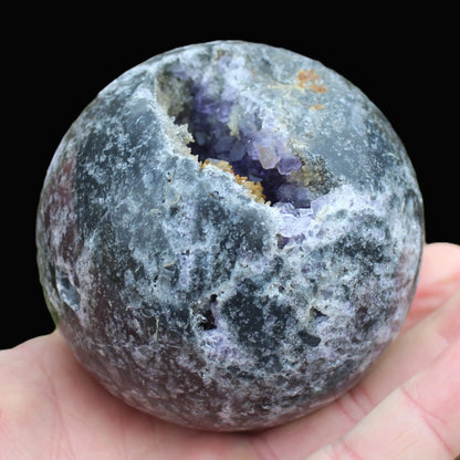 Amethyst Sphalerite sphere 713g Rocks and Things