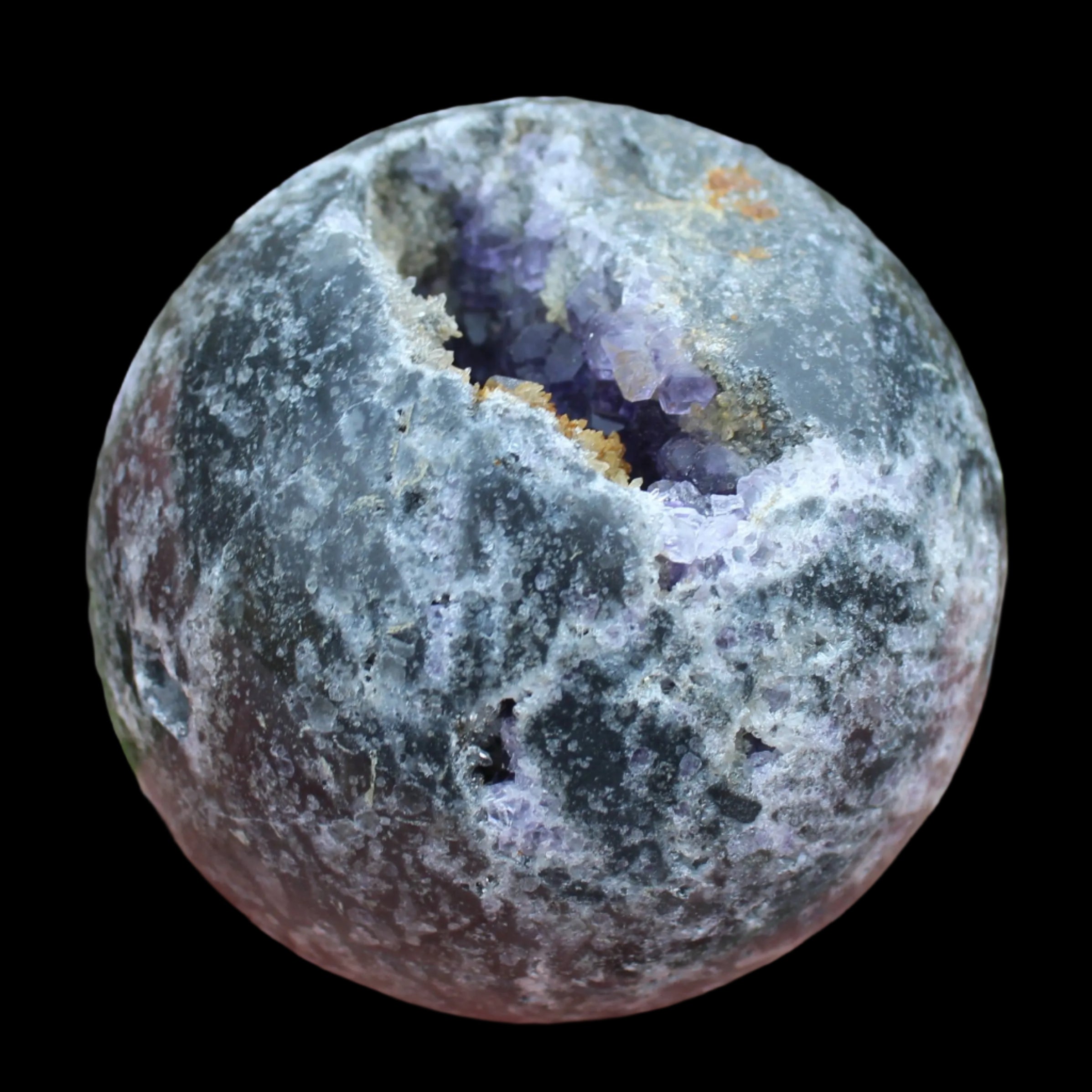 Amethyst Sphalerite sphere 713g  - Rocks and Things Store