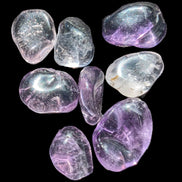 Amethyst tiny polished crystals from Brazil 8-9g in sunshine - Rocks and Things Store