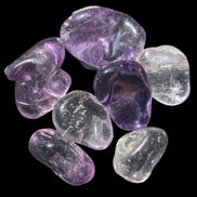 Amethyst tiny polished crystals from Brazil 8-9g in sunshine - Rocks and Things Store