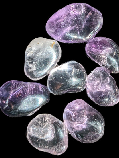 Amethyst tiny polished crystals from Brazil 8-9g Rocks and Things