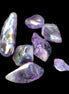 Angel Aura 5-7 Amethyst titanium electroplated crystals 8g Rocks and Things