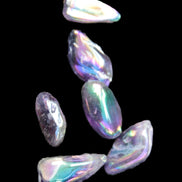 Angel Aura 5-7 Amethyst titanium electroplated crystals 8g Rocks and Things