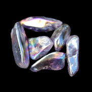 Angel Aura 5-7 Amethyst titanium electroplated crystals 8g Rocks and Things