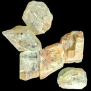 Aquamarine natural 4-6 crystals 7-8g in sunshine - Rocks and Things Store