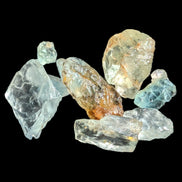 Aquamarine natural 6 crystals 6-7g Rocks and Things
