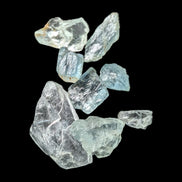 Aquamarine natural 6 crystals 6-7g Rocks and Things