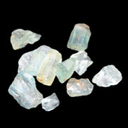 Aquamarine natural 6 crystals 6-7g Rocks and Things
