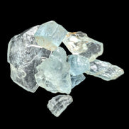 Aquamarine natural 6 crystals 6-7g Rocks and Things