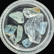 Aquamarine natural 6 crystals 6-7g Rocks and Things