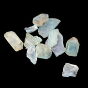 Aquamarine natural 6 crystals 6-7g Rocks and Things