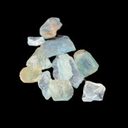 Aquamarine natural 6 crystals 6-7g Rocks and Things