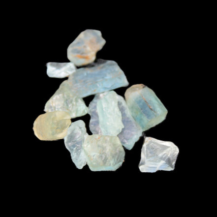 Aquamarine natural 6 crystals 6-7g Rocks and Things
