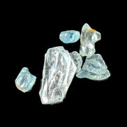 Aquamarine natural 6 crystals 6-7g Rocks and Things