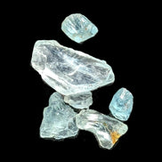 Aquamarine natural 6 crystals 6-7g Rocks and Things