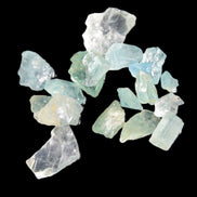 Aquamarine tiny natural crystals 6-7g Rocks and Things