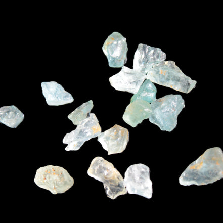 Aquamarine tiny natural crystals 6-7g Rocks and Things