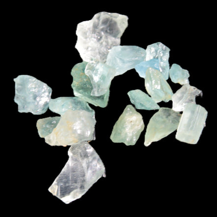 Aquamarine tiny natural crystals 6-7g Rocks and Things