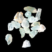 Aquamarine tiny natural crystals 6-7g Rocks and Things