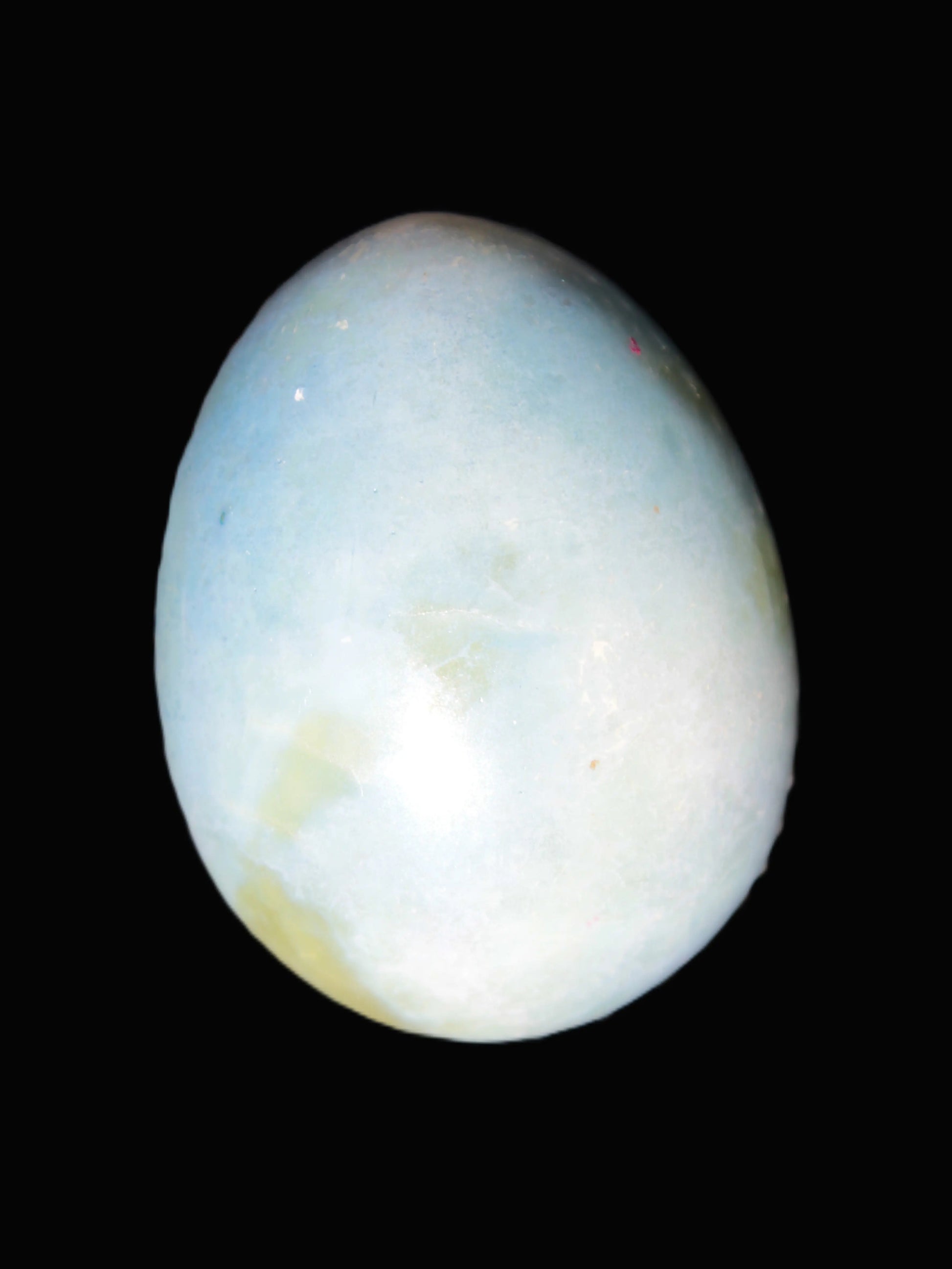 Aura Titanium electroplated Quartz egg 50mm 86g Rocks and Things