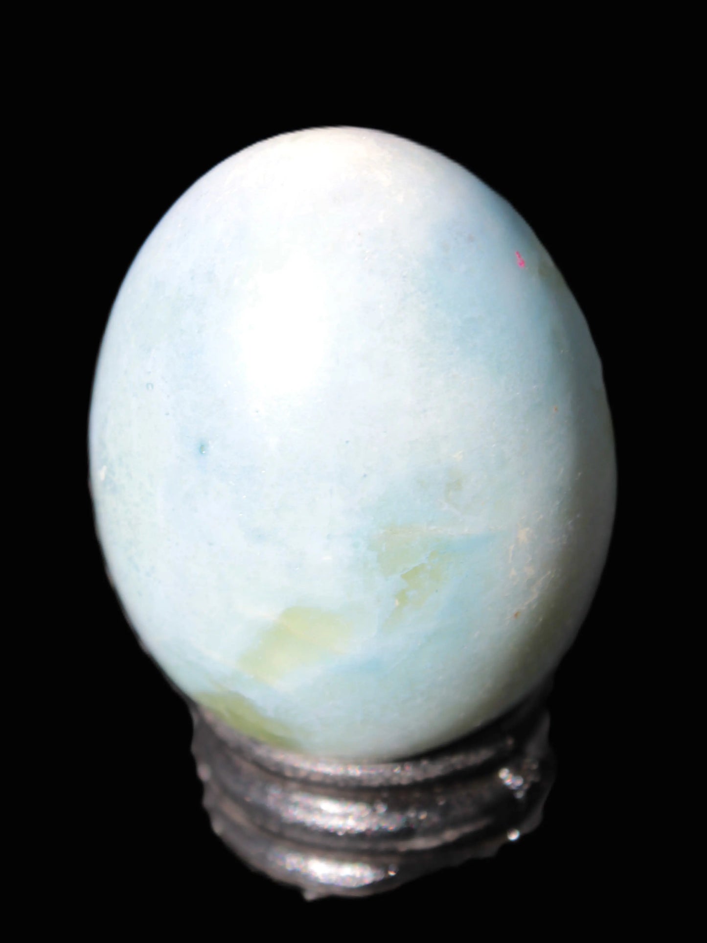 Aura Titanium electroplated Quartz egg 50mm 86g Rocks and Things