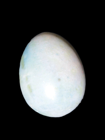 Aura Titanium electroplated Quartz egg 50mm 86g Rocks and Things