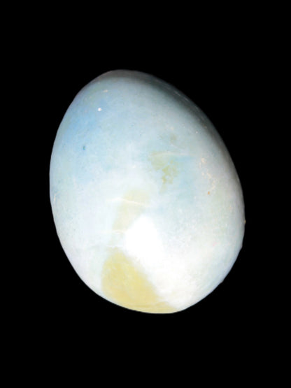 Aura Titanium electroplated Quartz egg 50mm 86g Rocks and Things