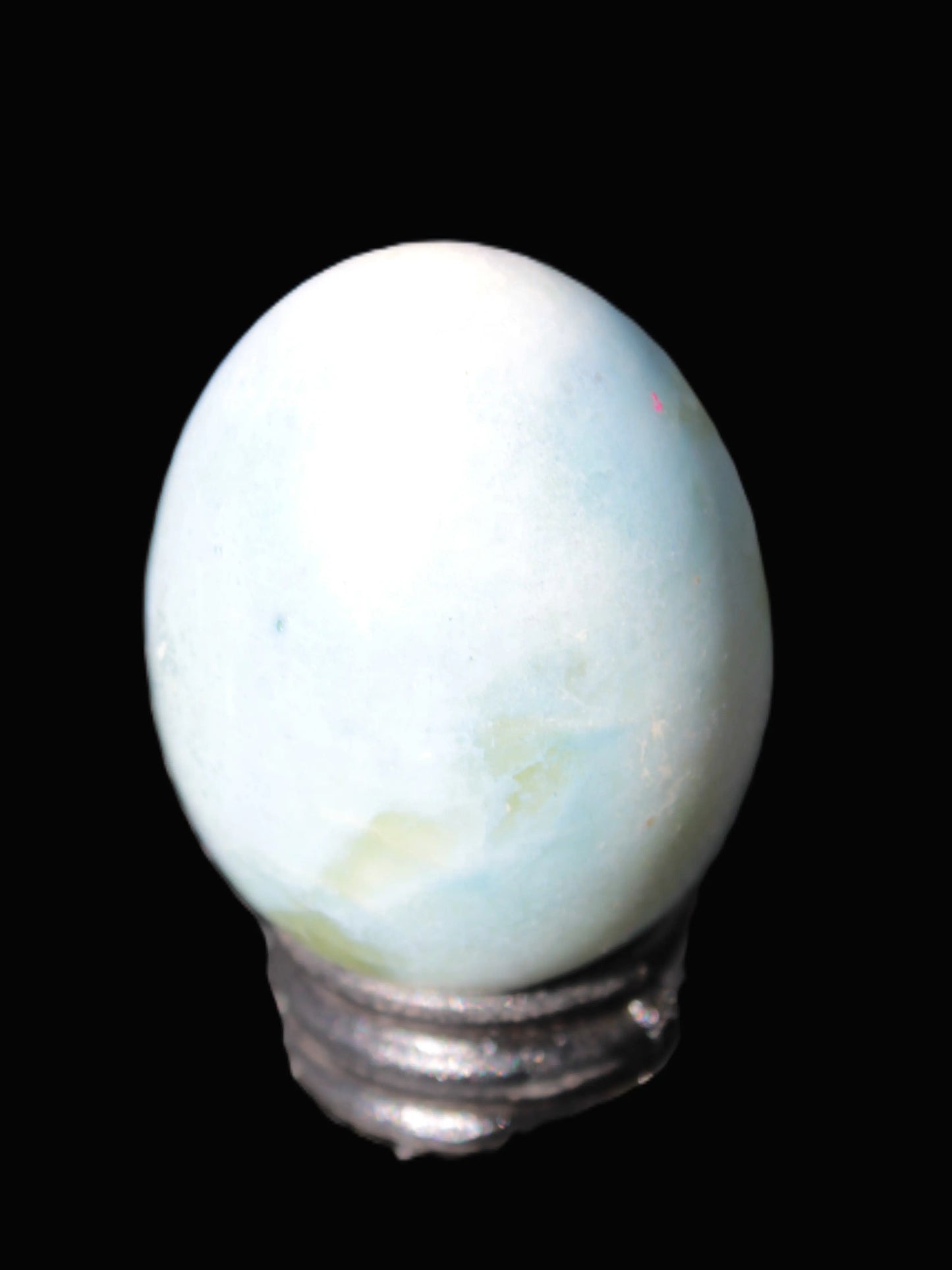 Aura Titanium electroplated Quartz egg 50mm 86g Rocks and Things