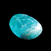 Awesome Neon Blue Apatite tumbled stone 26mm 7.7g Rocks and Things Store