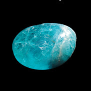 Awesome Neon Blue Apatite tumbled stone 26mm 7.7g Rocks and Things Store