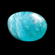 Awesome Neon Blue Apatite tumbled stone 26mm 7.7g Rocks and Things Store