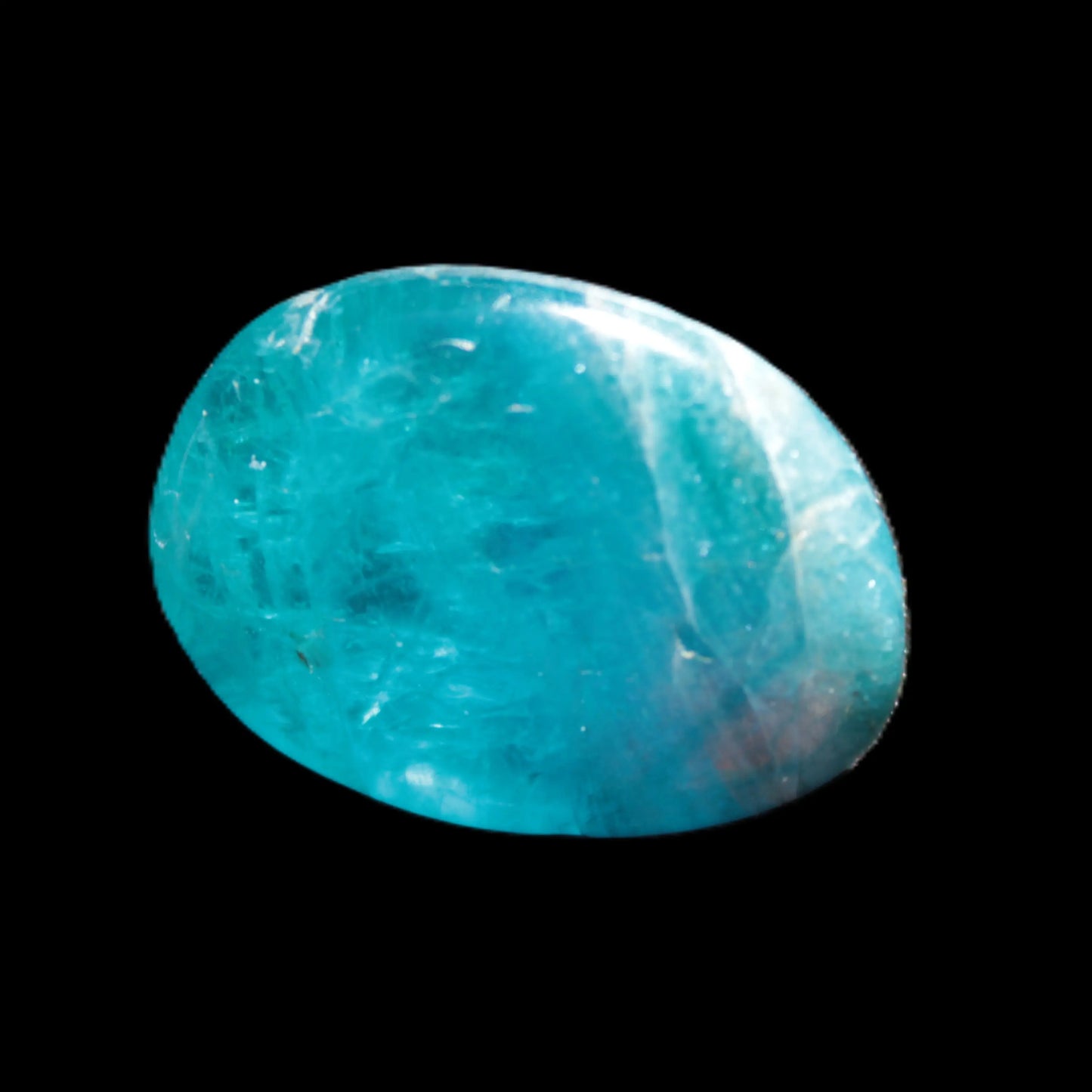 Awesome Neon Blue Apatite tumbled stone 26mm 7.7g Rocks and Things Store