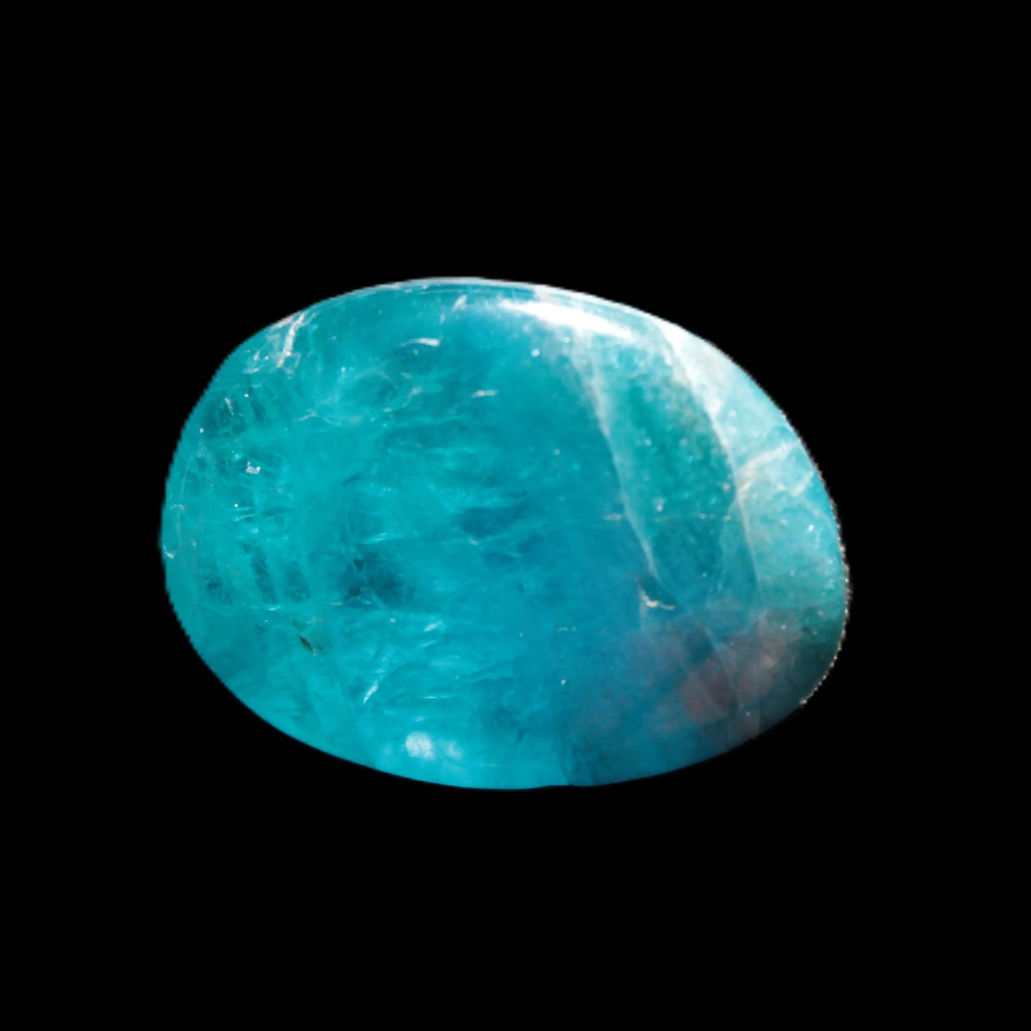 Awesome Neon Blue Apatite tumbled stone 26mm 7.7g Rocks and Things Store