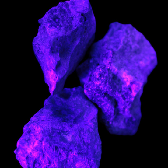 Azurite Malachite 1-3 stones 20-24g in UV light- Rocks and Things Store