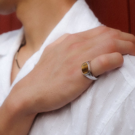 Brown Square Ring
