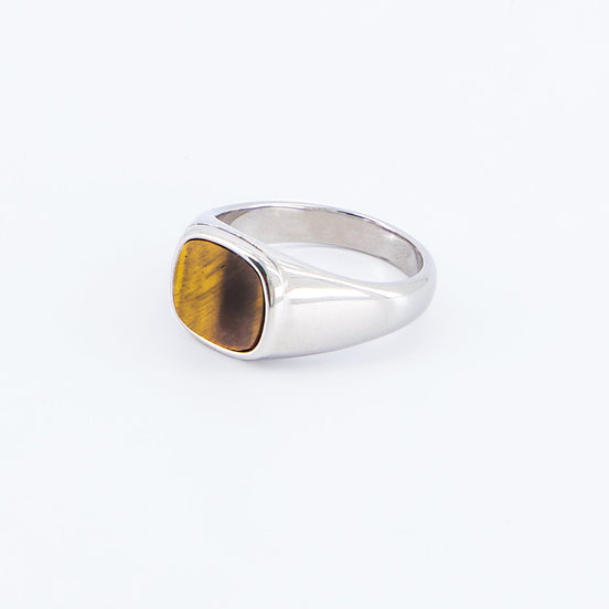Brown Square Ring in sunlight - Rocks and Things Store