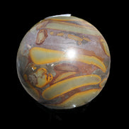 Bamboo Leaf Jasper sphere 84mm 439g - Rocks and Things Store