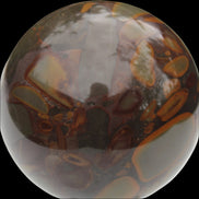 Bamboo Leaf Jasper sphere 84mm 439g - Rocks and Things Store