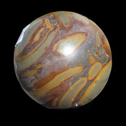 Bamboo Leaf Jasper sphere 84mm 439g - Rocks and Things Stores