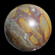 Bamboo Leaf Jasper sphere 84mm 439g Rocks and Things