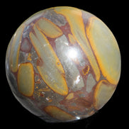 Bamboo Leaf Jasper sphere 84mm 439g - Rocks and Things Store